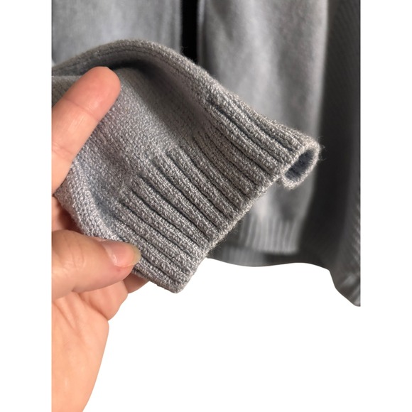 ST JOHN SPORT Women's Light Blue Knit Cardigan Sweater - Picture 4 of 5